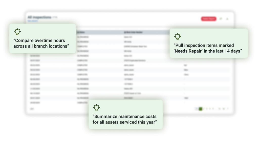 sample prompts for crewos smart reporting