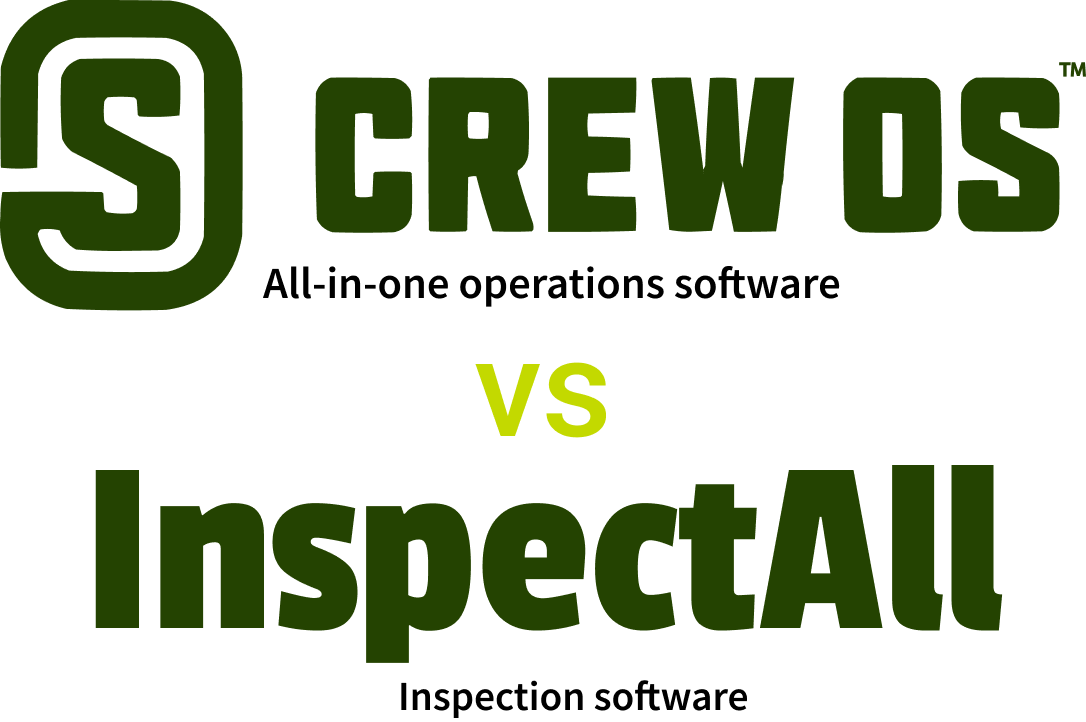 crewos vs inspectall field service software