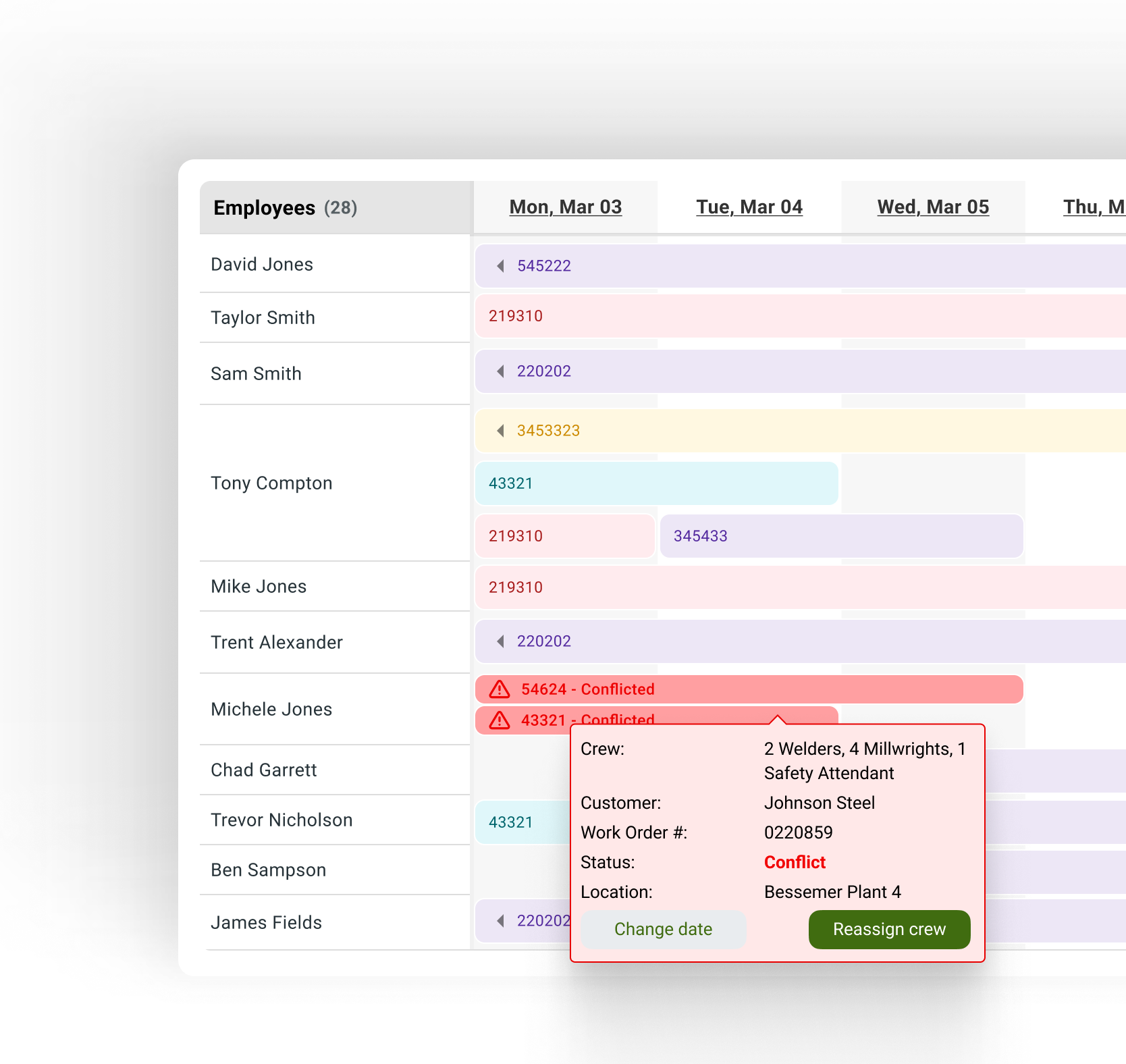 scheduling avoid double booking